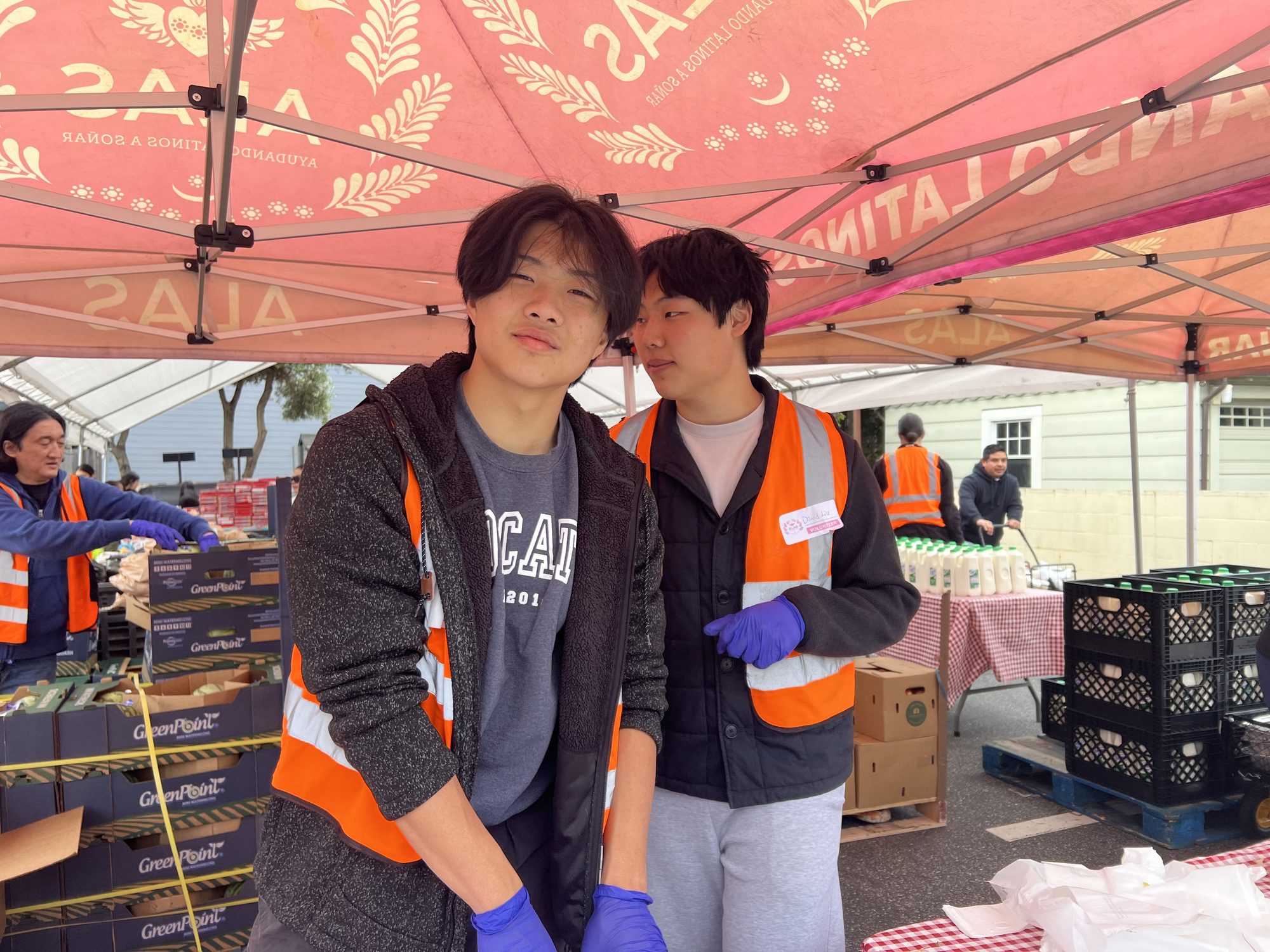 Volunteering at the ALAS food pantry